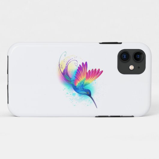 Exotic Rainbow Hummingbird Case-Mate iPhone Hülle (Rückseite (Horizontal))