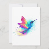 Exotic Rainbow Hummingbird Dankeskarte (Vorderseite)