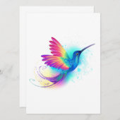 Exotic Rainbow Hummingbird Einladung (Vorne/Hinten)