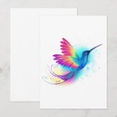 Exotic Rainbow Hummingbird Einladung (Vorne/Hinten)