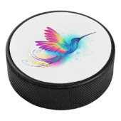 Exotic Rainbow Hummingbird Eishockey Puck (3/4)
