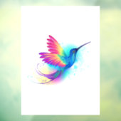 Exotic Rainbow Hummingbird Fensteraufkleber (Blatt 3)
