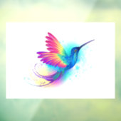 Exotic Rainbow Hummingbird Fensteraufkleber (Blatt 3)