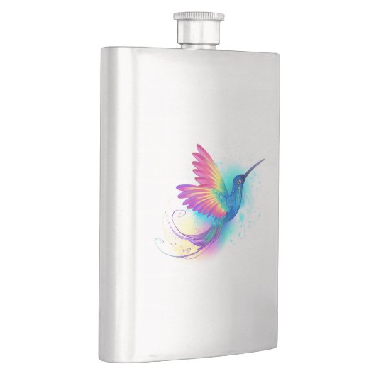 Exotic Rainbow Hummingbird Flachmann (Rechts)