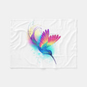 Exotic Rainbow Hummingbird Fleecedecke (Vorderseite (Horizontal))