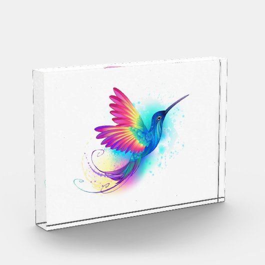 Exotic Rainbow Hummingbird Fotoblock (Links)