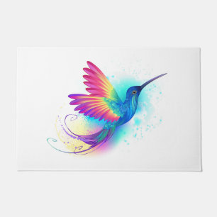 Exotic Rainbow Hummingbird Fußmatte