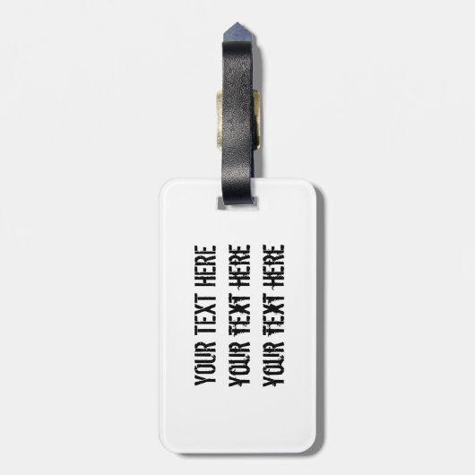 Exotic Rainbow Hummingbird Gepäckanhänger (Rückseite vertikal)