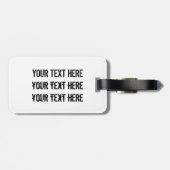 Exotic Rainbow Hummingbird Gepäckanhänger (Rückseite horizontal)