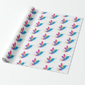 Exotic Rainbow Hummingbird Geschenkpapier (Ungerollt)
