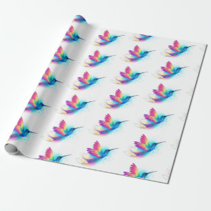 Exotic Rainbow Hummingbird Geschenkpapier