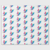 Exotic Rainbow Hummingbird Geschenkpapier (Flach)