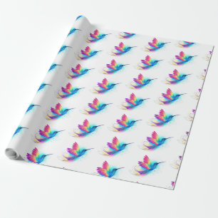 Exotic Rainbow Hummingbird Geschenkpapier