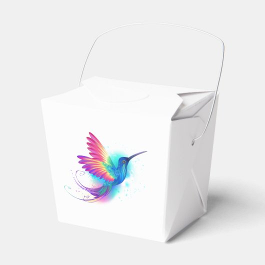 Exotic Rainbow Hummingbird Geschenkschachtel (Vorderseite)