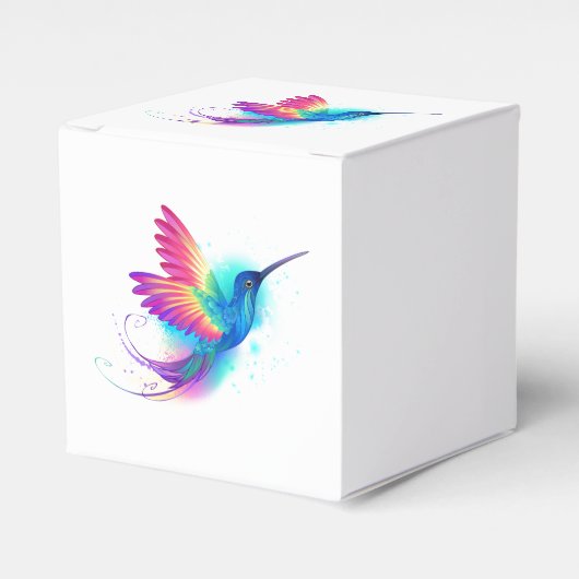 Exotic Rainbow Hummingbird Geschenkschachtel (Vorderseite)