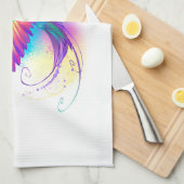 Exotic Rainbow Hummingbird Geschirrtuch (Viertel Falte)