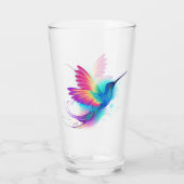 Exotic Rainbow Hummingbird Glas (Rückseite)
