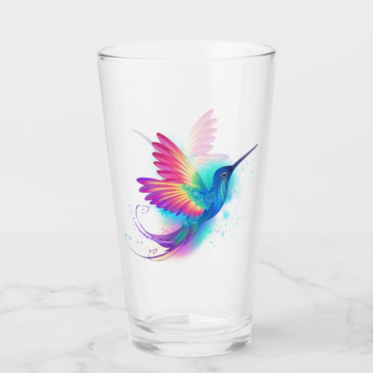 Exotic Rainbow Hummingbird Glas (Rückseite)