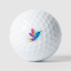 Exotic Rainbow Hummingbird Golfball
