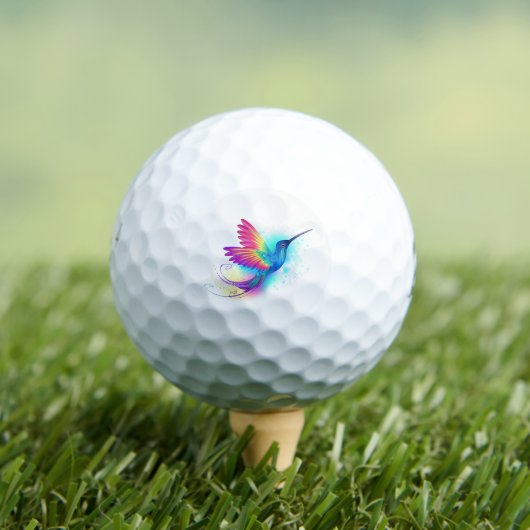 Exotic Rainbow Hummingbird Golfball (Insitu T-Shirt)