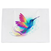 Exotic Rainbow Hummingbird Große Geschenktüte (Vorderseite)