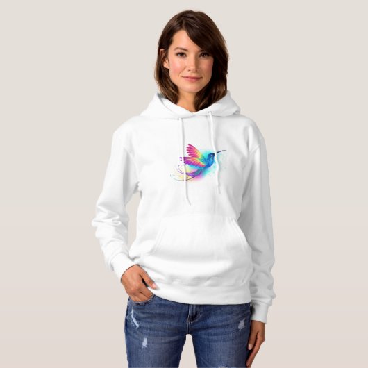 Exotic Rainbow Hummingbird Hoodie (Vorne ganz)