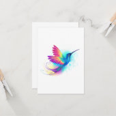 Exotic Rainbow Hummingbird Karte (Vorderseite/Rückseite Beispiel)