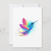 Exotic Rainbow Hummingbird Karte (Vorderseite)