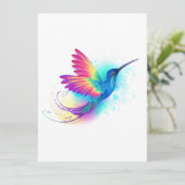 Exotic Rainbow Hummingbird Karte (Stehend Vorderseite)