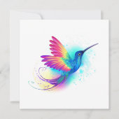 Exotic Rainbow Hummingbird Karte (Vorderseite)