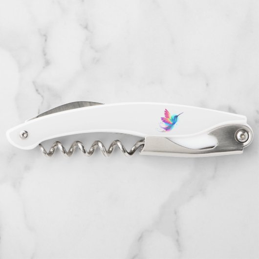 Exotic Rainbow Hummingbird Kellnermesser (Rückseite)