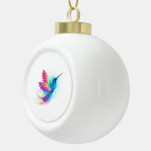 Exotic Rainbow Hummingbird Keramik Kugel-Ornament (Rechts)