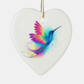 Exotic Rainbow Hummingbird Keramik Ornament (Rechts)