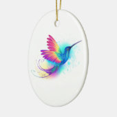 Exotic Rainbow Hummingbird Keramik Ornament (Links)