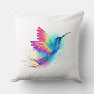 Exotic Rainbow Hummingbird Kissen