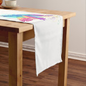 Exotic Rainbow Hummingbird Kurzer Tischläufer (Beispiel)