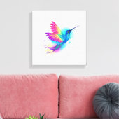 Exotic Rainbow Hummingbird Leinwanddruck (Insitu (Wohnzimmer))