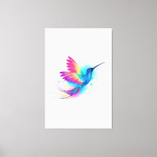 Exotic Rainbow Hummingbird Leinwanddruck