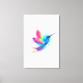 Exotic Rainbow Hummingbird Leinwanddruck (Vorderseite)