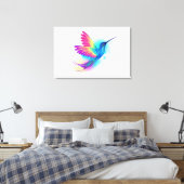 Exotic Rainbow Hummingbird Leinwanddruck (Insitu (Schlafzimmer))