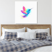 Exotic Rainbow Hummingbird Leinwanddruck (Insitu (Schlafzimmer))