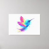 Exotic Rainbow Hummingbird Leinwanddruck (Vorderseite)