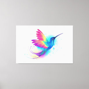 Exotic Rainbow Hummingbird Leinwanddruck
