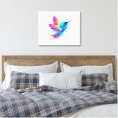 Exotic Rainbow Hummingbird Leinwanddruck (Insitu (Schlafzimmer))