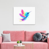Exotic Rainbow Hummingbird Leinwanddruck (Insitu (Wohnzimmer))
