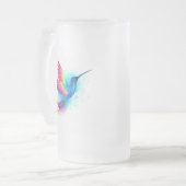 Exotic Rainbow Hummingbird Mattglas Bierglas (Vorderseite Links)