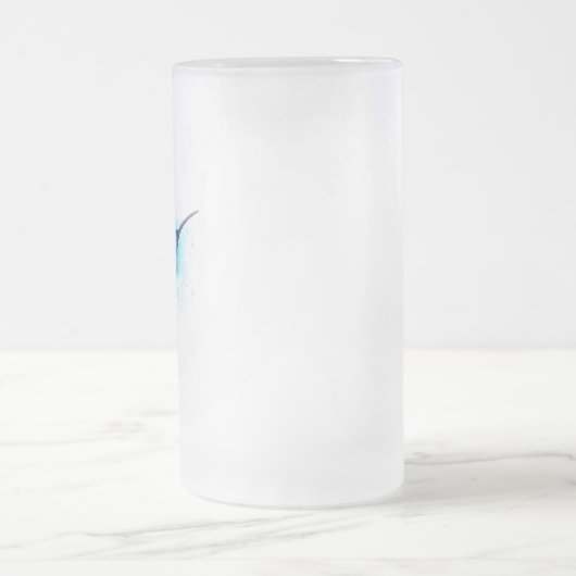 Exotic Rainbow Hummingbird Mattglas Bierglas (Mittel)