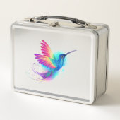 Exotic Rainbow Hummingbird Metall Brotdose (Vorderseite)