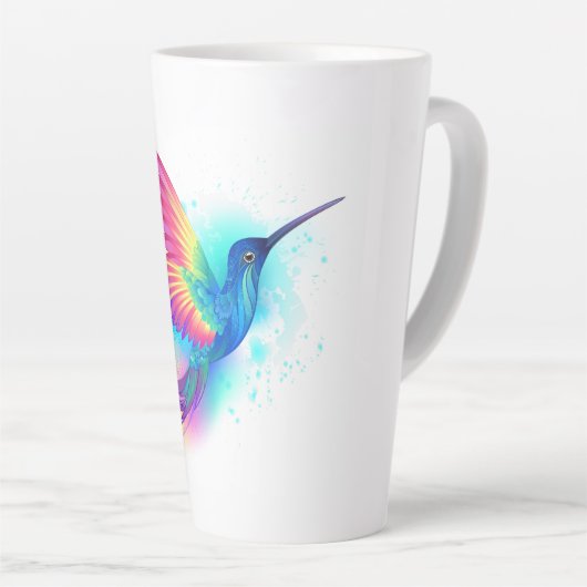 Exotic Rainbow Hummingbird Milchtasse (Rechte Ecke)