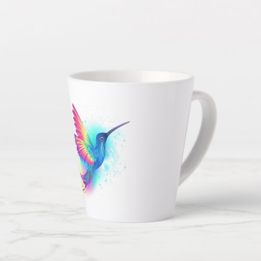 Exotic Rainbow Hummingbird Milchtasse (Rechte Ecke)